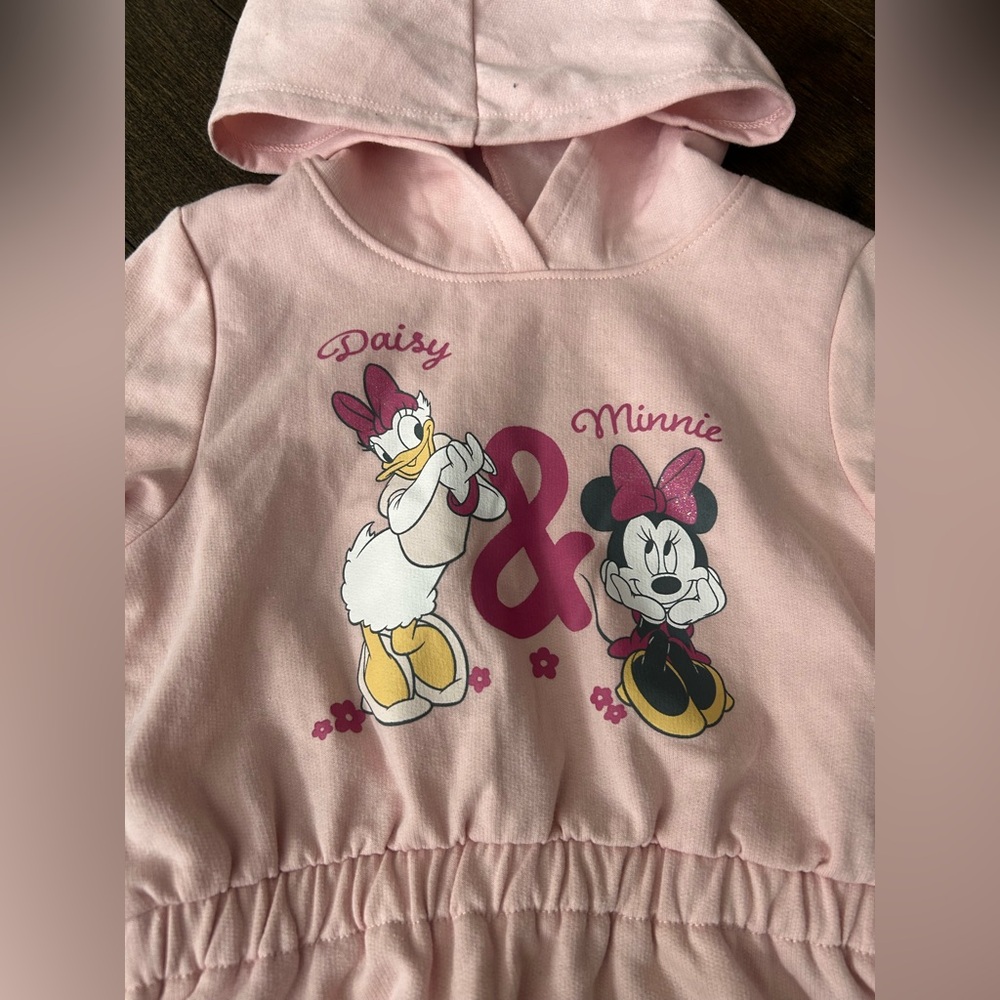 Girls‎ Disney Minnie Mouse & daisy hoodie size 3t - Picture 2 of 3